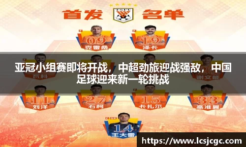 亚冠小组赛即将开战，中超劲旅迎战强敌，中国足球迎来新一轮挑战